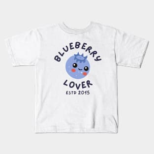 Blueberry Lover ESTD 2015 Cute Kids T-Shirt